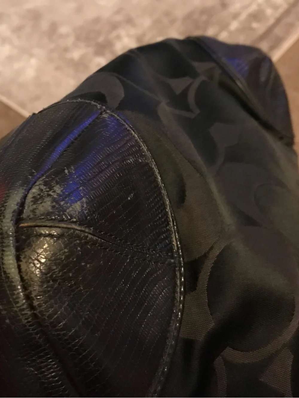 Coach Black Hobo Purse No. 1076-16408